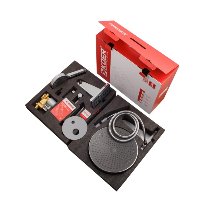 Вбудована душова система Koer KB-66029-01 3 функції, колір хром (KR5483)