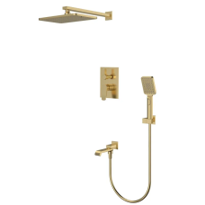 Вбудована душова система Mixxus Premium DALI 009 INNER BOX Brushed Gold (MI6767)