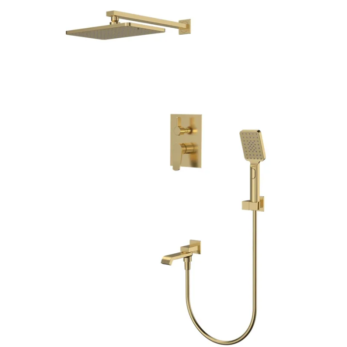 Вбудована душова система Mixxus Premium DALI 009 INNER BOX Brushed Gold (MI6767)
