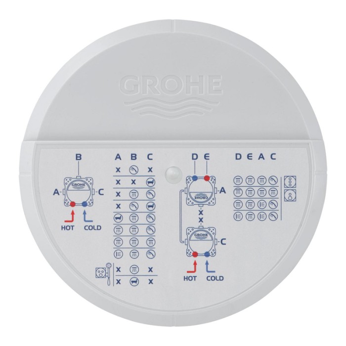 Набір для комплектації ванни та душа Grohe Grohtherm SmartControl з New Tempesta 250 (UA26415SC10)