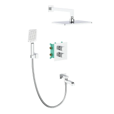 Вбудована душова система з термостатом Koer KB-67011-01 (Колір хром) (KR4726)