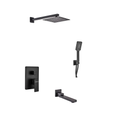 Вбудована душова система Haiba Kubus 009 (Inner) Black (HB3949)