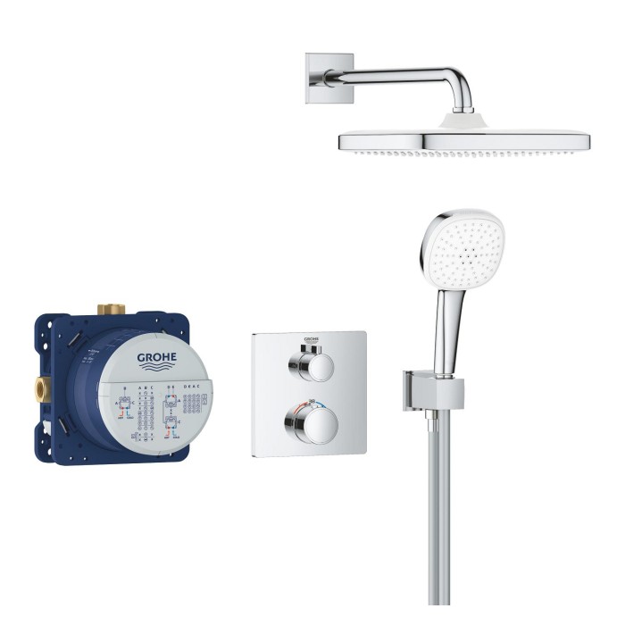 Душова система прихованого монтажу з термостатом Grohe Grohtherm (34871000)