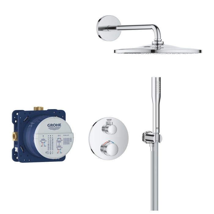 Система з термостатом прихованого монтажу з Rainshower Mono 310 Grohe Grohtherm Душова (34869000)