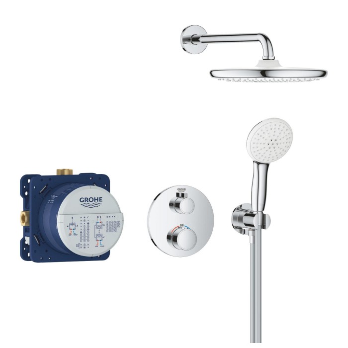Душова система прихованого монтажу з термостатом Grohe Grohtherm (34872000)