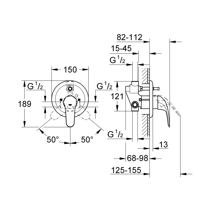 Змішувач для ванни Grohe Euroeco New (32747000)