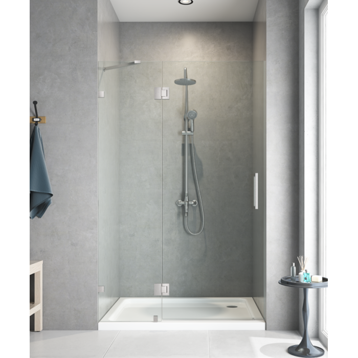 Двері в нішу Koer SR SD04-100x200-TR-01 прозоре скло Easy Clean 10мм, хром (KR5386)