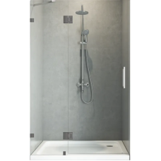 Двері в нішу Koer SR SD04-120x200-TR-07 прозоре скло Easy Clean 10мм, графіт (KR5388)