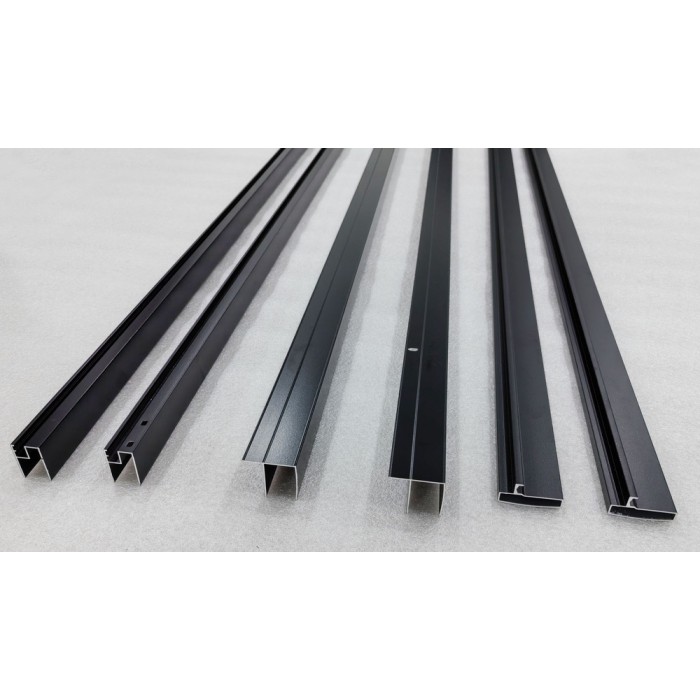 Двері в нішу Mixxus Premium DIVERSE SD01-160x185-TR Black прозоре скло 5мм (MI6879)