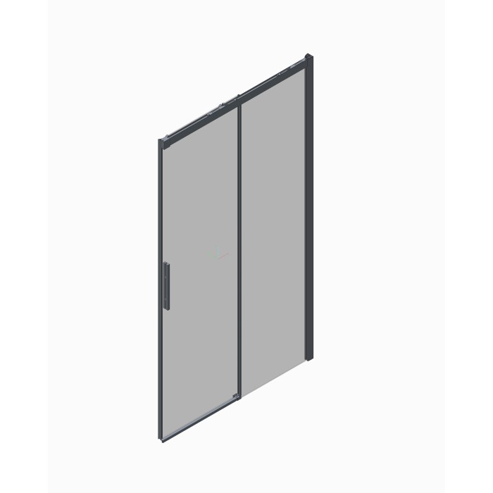 Двері в нішу Koer SR SD05-140x200-TR-01 прозоре скло Easy Clean 6мм, хром (KR5406)