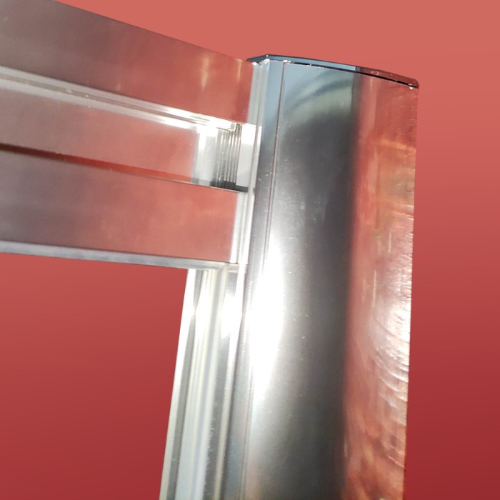 Двері в нішу Koer SR SD05-140x200-TR-01 прозоре скло Easy Clean 6мм, хром (KR5406)