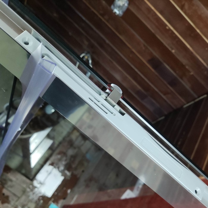 Двері в нішу Koer SR SD05-140x200-TR-01 прозоре скло Easy Clean 6мм, хром (KR5406)