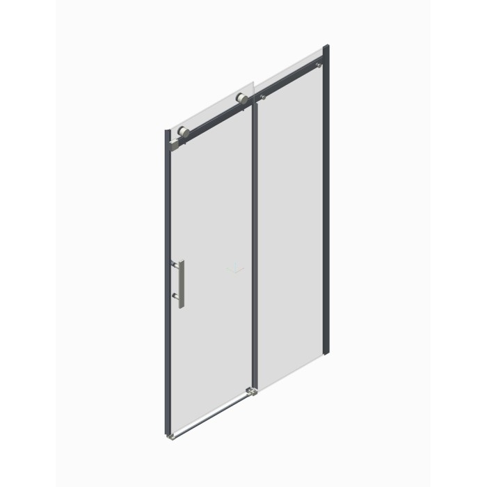 Двері в нішу Koer SR SD01-120x200-TR-01 прозоре скло Easy Clean 8мм, хром (KR5376)