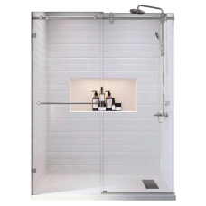 Двері в нішу Koer SR SD06-120x220-TR-01 прозоре скло Easy Clean 8мм, хром (KR5367)