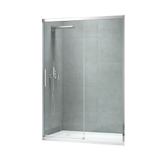 Двері в нішу Koer SR SD05-140x200-TR-01 прозоре скло Easy Clean 6мм, хром (KR5406)