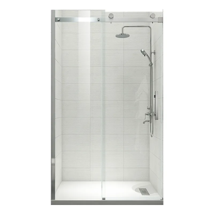 Двері в нішу Koer SR SD01-120x200-TR-01 прозоре скло Easy Clean 8мм, хром (KR5376)