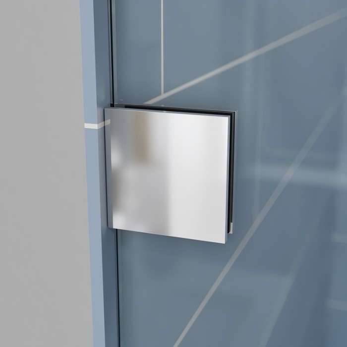 Двері в нішу Koer SR SD06-140x220-TR-01 прозоре скло Easy Clean 8мм, хром (KR5368)