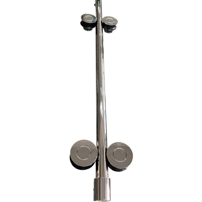 Двері в нішу Koer SR SD06-140x220-TR-01 прозоре скло Easy Clean 8мм, хром (KR5368)