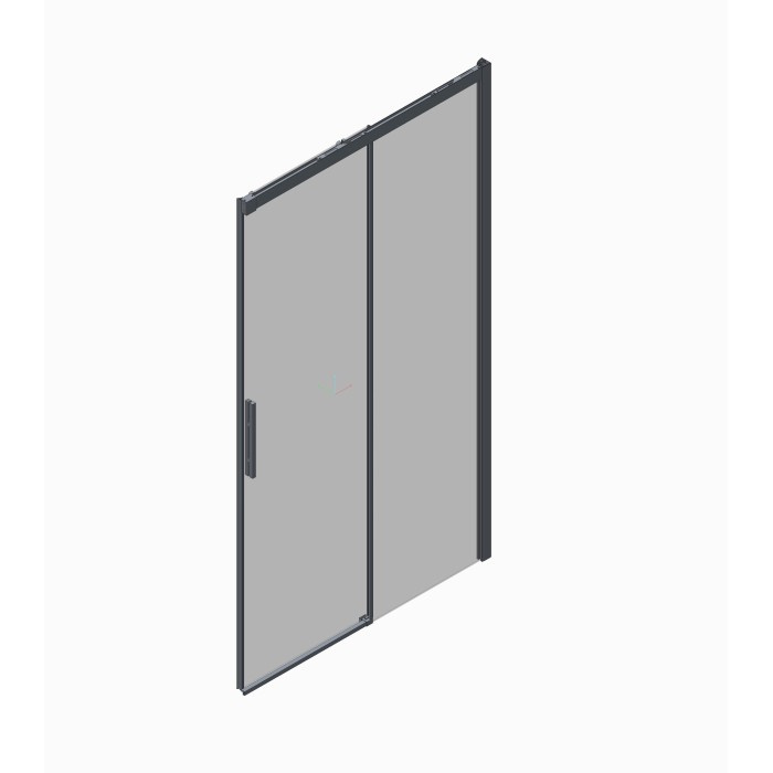 Двері в нішу Koer SR SD05-120x200-TR-01 прозоре скло Easy Clean 6мм, хром (KR5405)