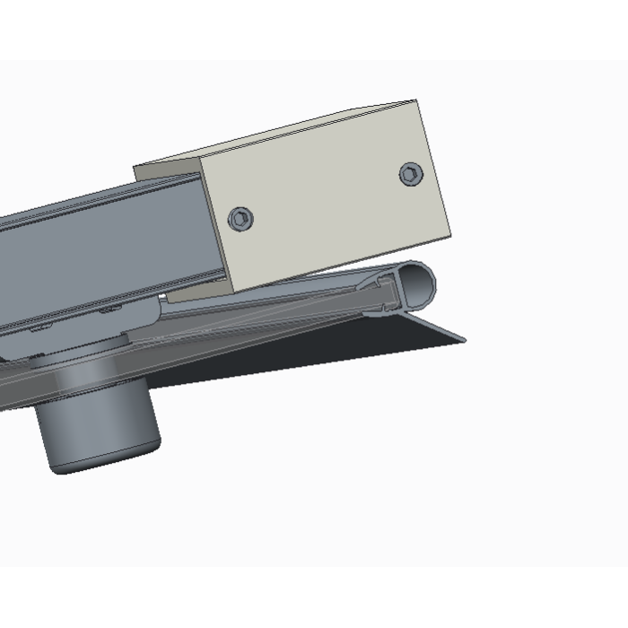Двері в нішу Koer SR SD05-120x200-TR-01 прозоре скло Easy Clean 6мм, хром (KR5405)