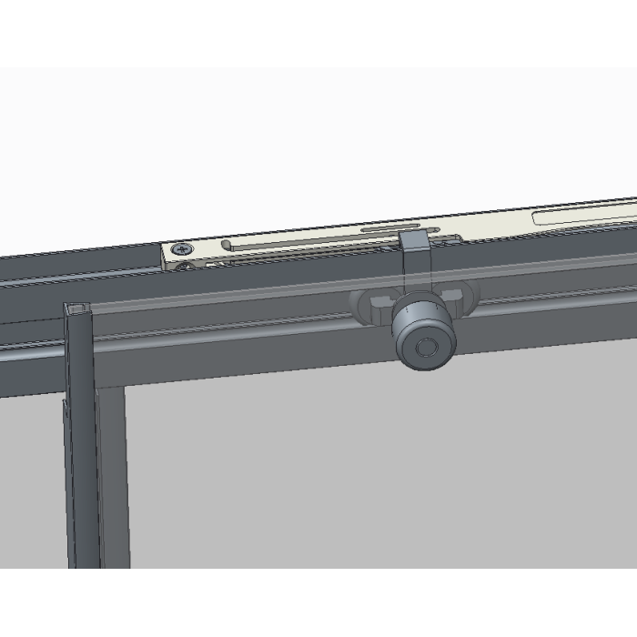 Двері в нішу Koer SR SD05-120x200-TR-01 прозоре скло Easy Clean 6мм, хром (KR5405)