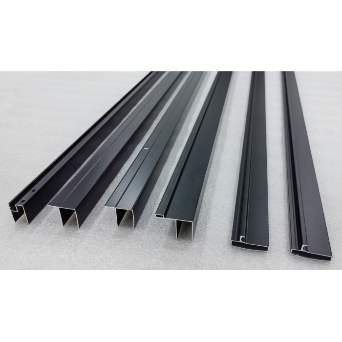 Двері в нішу Mixxus Premium DIVERSE SD01-120x185-TR Black прозоре скло 5мм (MI6877)