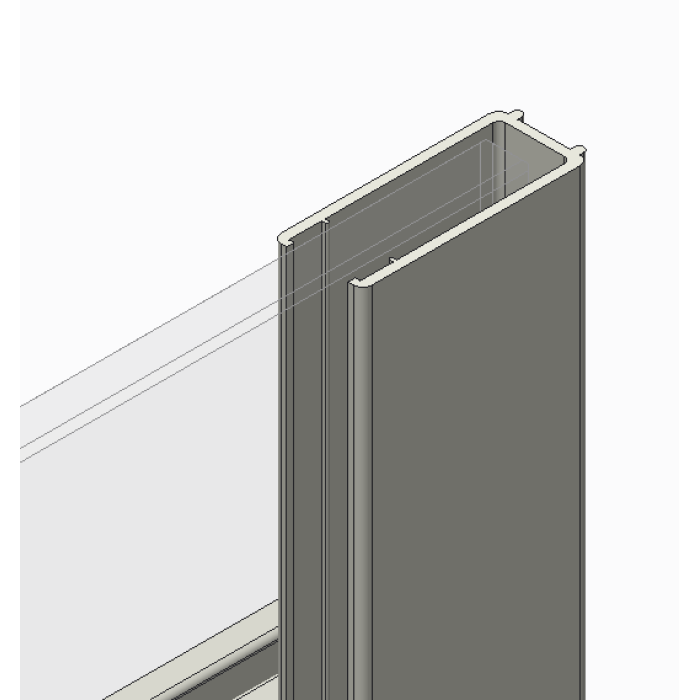 Двері в нішу Koer SR SD01-120x200-TR-02 прозоре скло Easy Clean 8мм, нікель (KR5379)