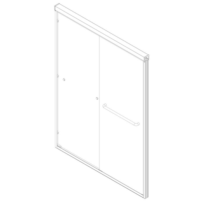 Двері в нішу Koer SR SD03-140x200-TR-01 прозоре скло Easy Clean 8мм, хром (KR5385)
