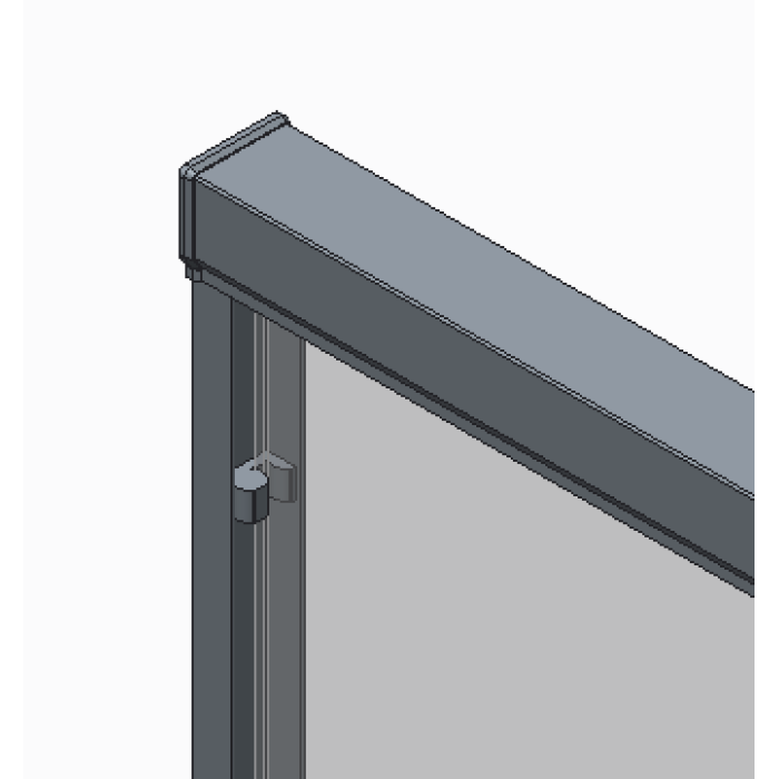 Двері в нішу Koer SR SD03-140x200-TR-01 прозоре скло Easy Clean 8мм, хром (KR5385)