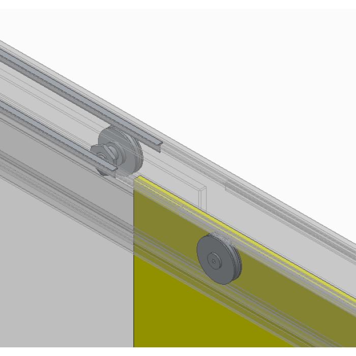 Двері в нішу Koer SR SD03-140x200-TR-01 прозоре скло Easy Clean 8мм, хром (KR5385)
