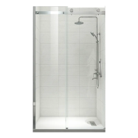 Двері в нішу Koer SR SD01-120x200-TR-02 прозоре скло Easy Clean 8мм, нікель (KR5379)