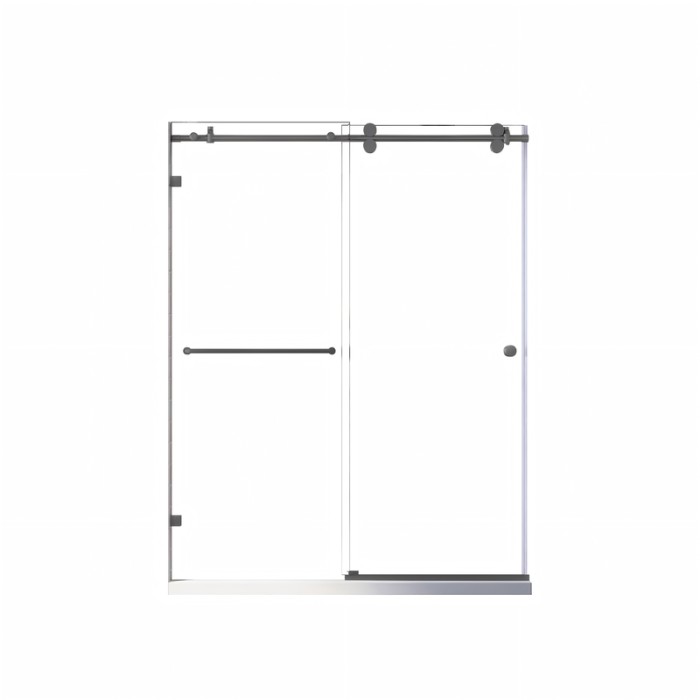Двері в нішу Koer SR SD06-140x220-TR-07 прозоре скло Easy Clean 8мм, графіт (KR5369)