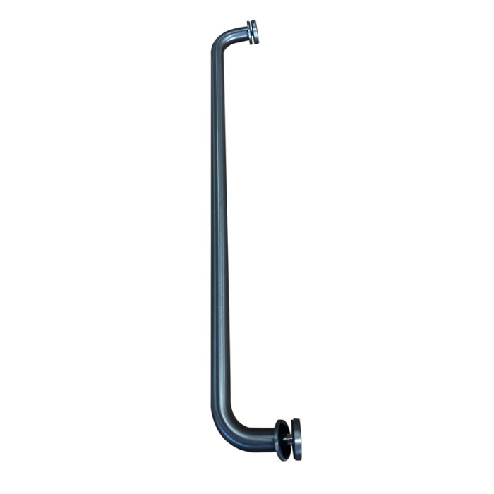 Двері в нішу Koer SR SD06-140x220-TR-07 прозоре скло Easy Clean 8мм, графіт (KR5369)