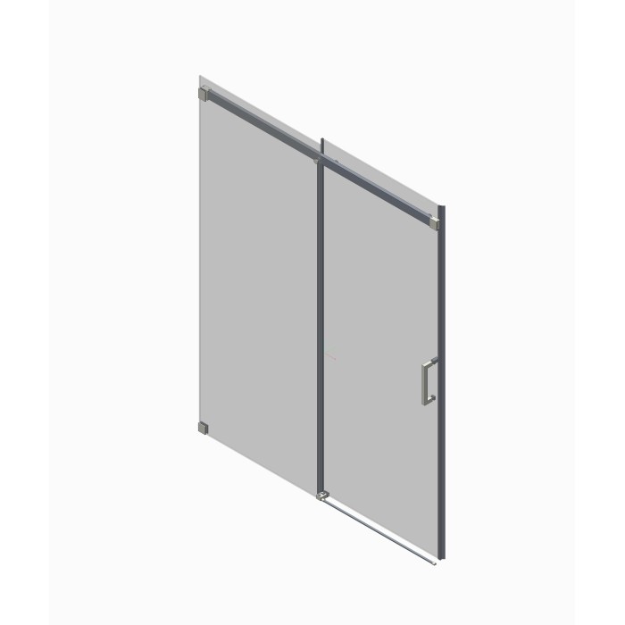 Двері в нішу Koer SR SD02-120x200-TR-01 прозоре скло Easy Clean 8мм, хром (KR5384)