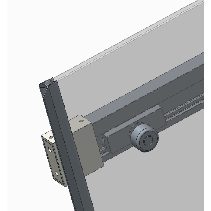Двері в нішу Koer SR SD02-120x200-TR-01 прозоре скло Easy Clean 8мм, хром (KR5384)
