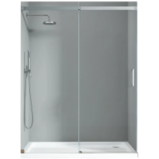 Двері в нішу Koer SR SD02-120x200-TR-01 прозоре скло Easy Clean 8мм, хром (KR5384)