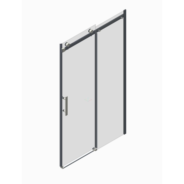 Двері в нішу Koer SR SD01-140x200-TR-01 прозоре скло Easy Clean 8мм, хром (KR5380)