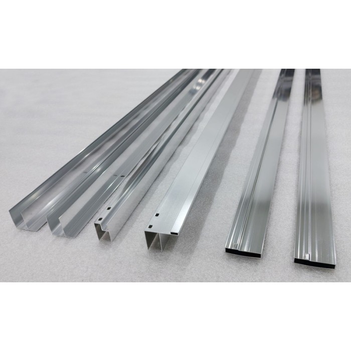 Двері у нішу розсувні MIXXUS PREMIUM DIVERSE SD01-100x185-TR CHROME прозоре скло 5мм (MI7165)