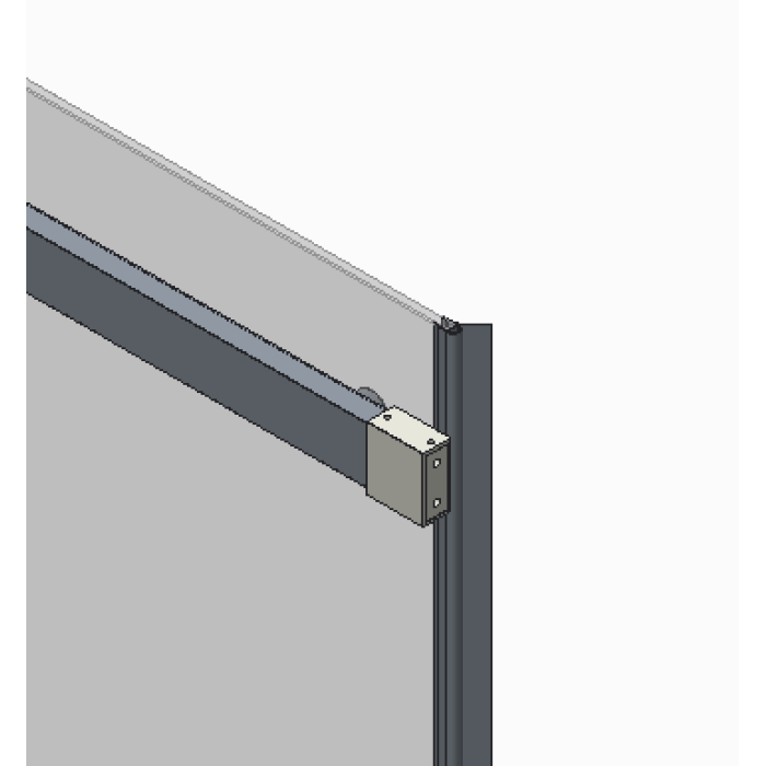 Двері в нішу Koer SR SD02-140x200-TR-01 прозоре скло Easy Clean 8мм, хром (KR5383)