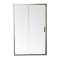 Двері у нішу розсувні MIXXUS PREMIUM DIVERSE SD01-100x185-TR CHROME прозоре скло 5мм (MI7165)