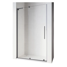 Двері у нішу Walk-In розсувні Koer SR SD07-120x200-R-TR-07 прозоре скло Easy Clean 8мм Графіт (KR5775)