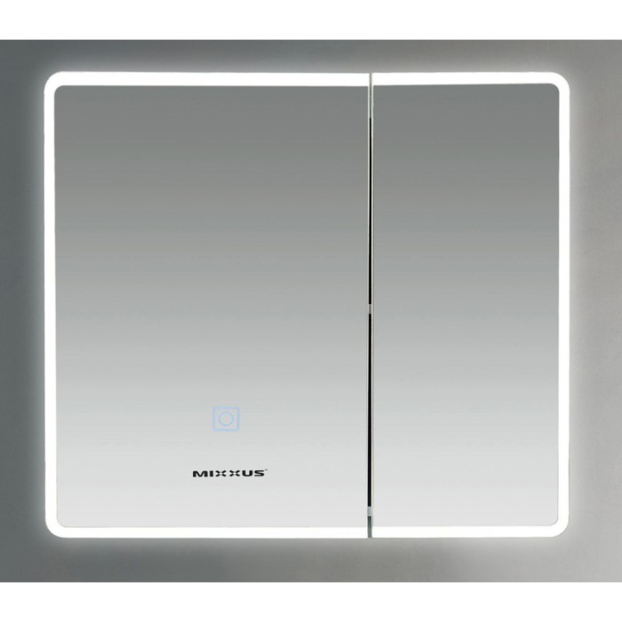 Дзеркальна шафка Mixxus Premium Olivary CM01-70x70x13 з LED Touch, димером, регулятором яскравості (MI8295)