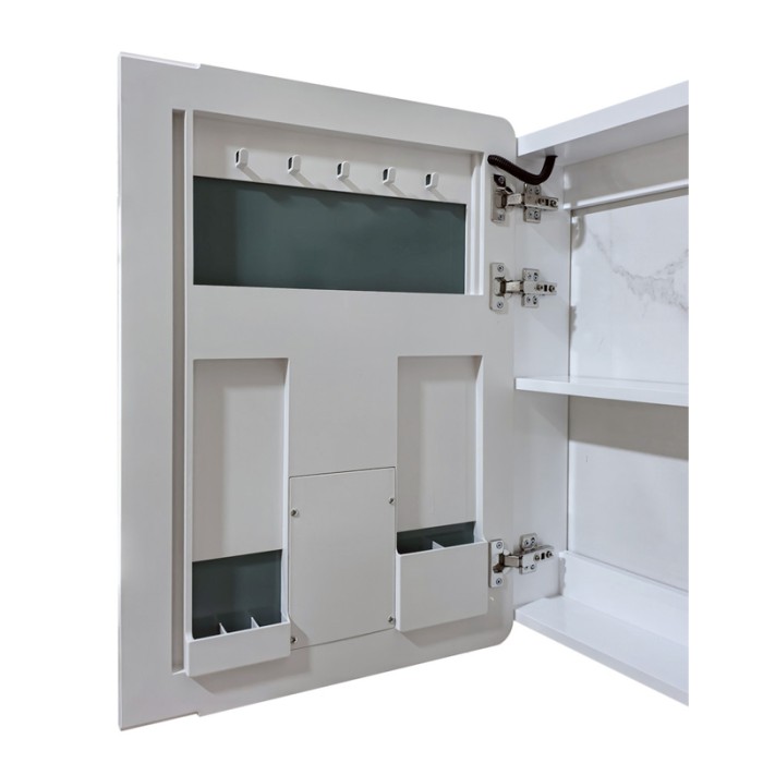 Дзеркальна шафка Mixxus Premium Olivary CM01-80x70x13 з LED Touch, димером, регулятором яскравості (MI8296)
