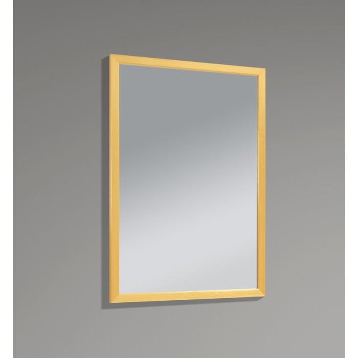 Дзеркало настінне Zerix FONTE MRZ09-60x85-Reverse GOLD прямокутне в золотій рамі (ZX6211)