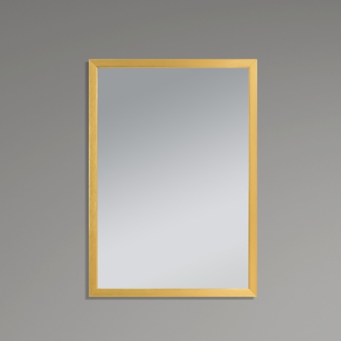 Дзеркало настінне Zerix FONTE MRZ09-60x85-Reverse GOLD прямокутне в золотій рамі (ZX6211)