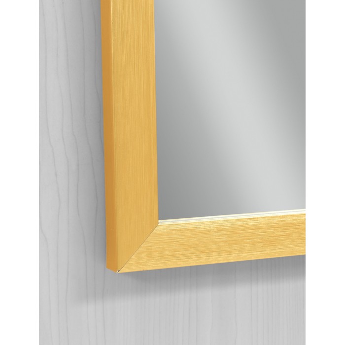 Дзеркало настінне Zerix FONTE MRZ09-60x85-Reverse GOLD прямокутне в золотій рамі (ZX6211)