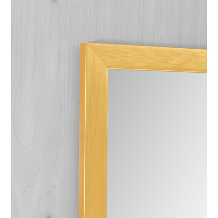 Дзеркало настінне Zerix FONTE MRZ09-60x85-Reverse GOLD прямокутне в золотій рамі (ZX6211)