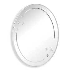 Дзеркало настінне Zerix FUSION MOZ03-55x70 овальне з декором (ZX5632)