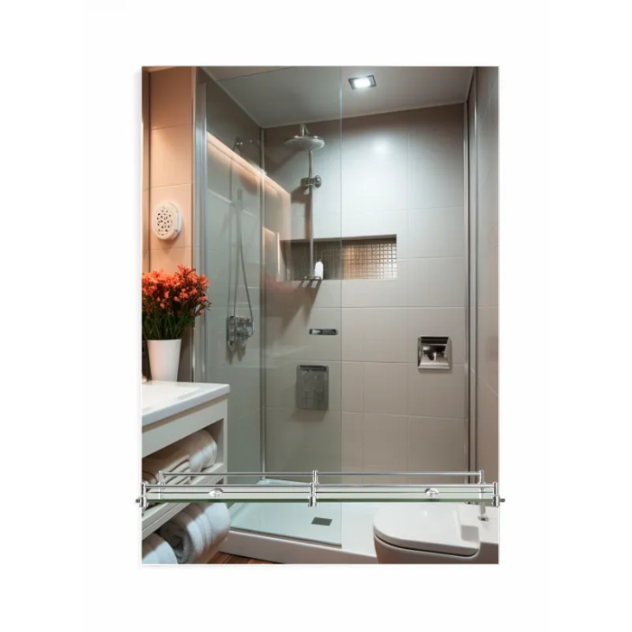 Дзеркало настінне Zerix SANSA MRZ05-70x85x10 прямокутне з полицею (ZX5629)