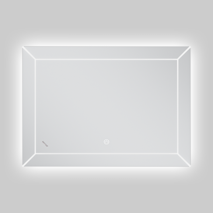 Дзеркало Mixxus Premium CUBIC MR14-70x50-Reverse з Led Touch, Anti-fog, димером, регулятором яскравості (MP6647)